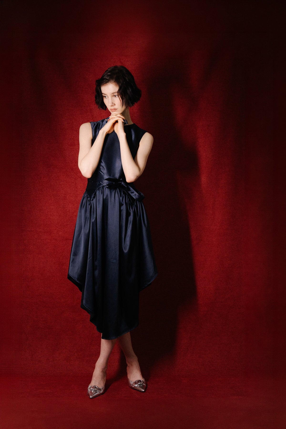 Godet Midi Dress | Caroline