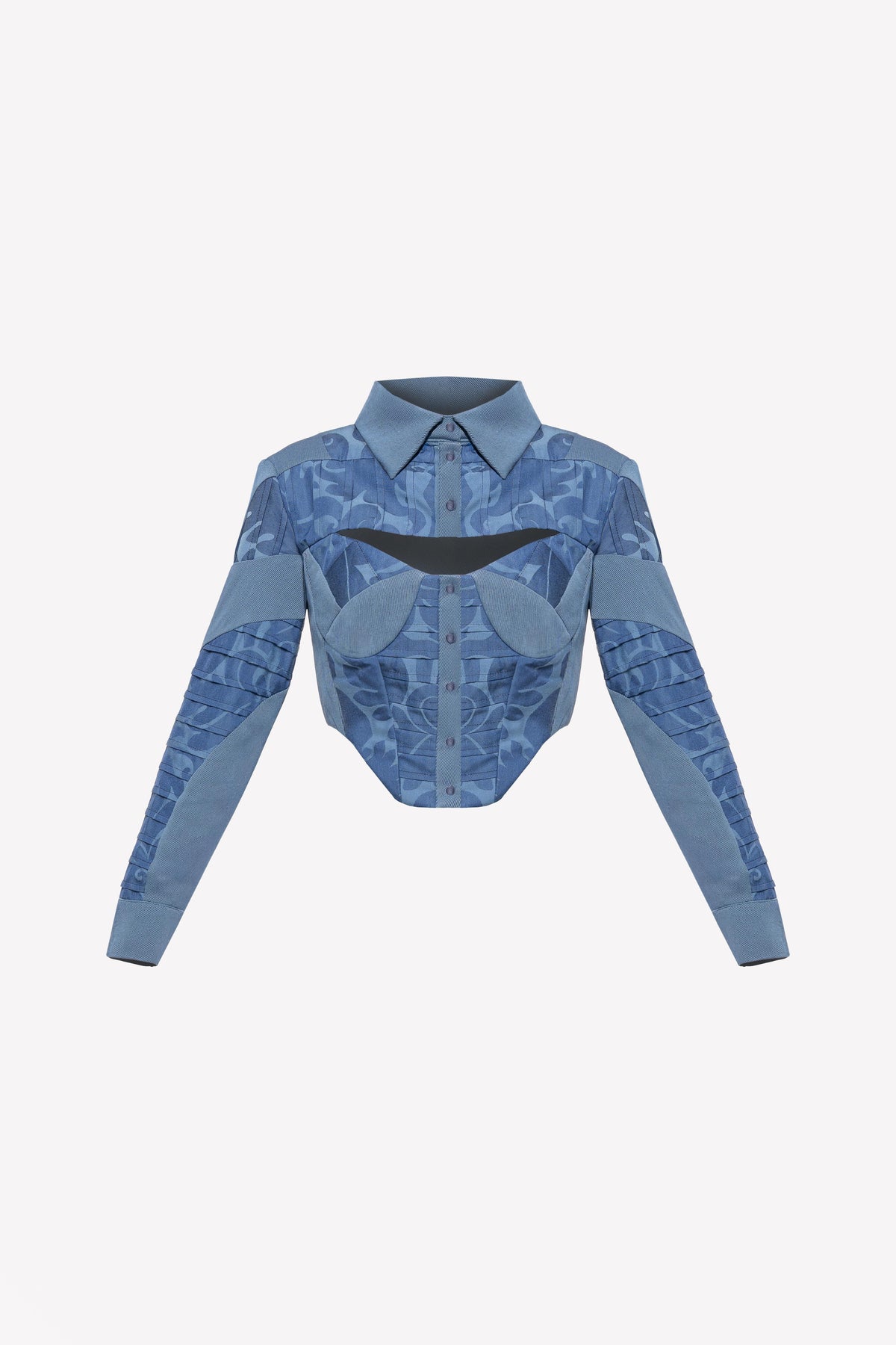 Kim pintuck corset shirt – product view