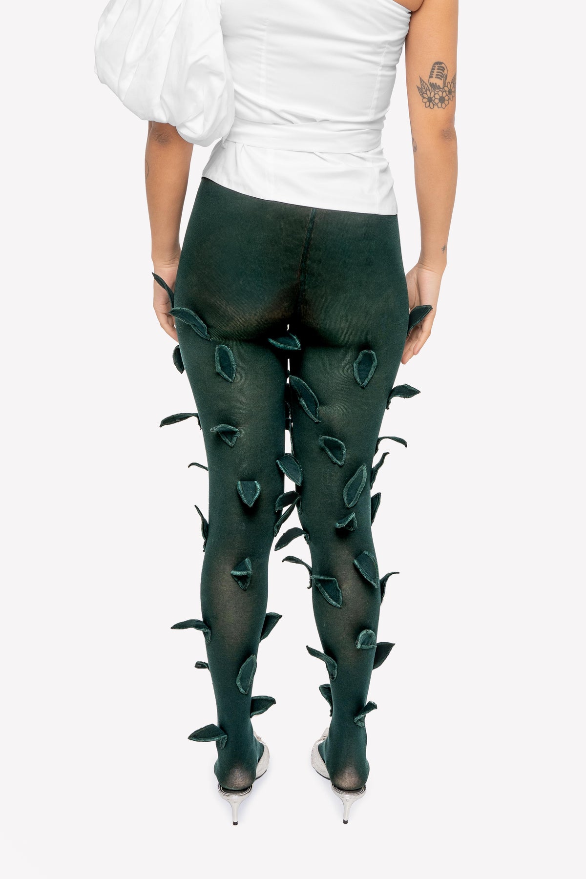 Collants Maya à feuilles de tulipe – détail dos