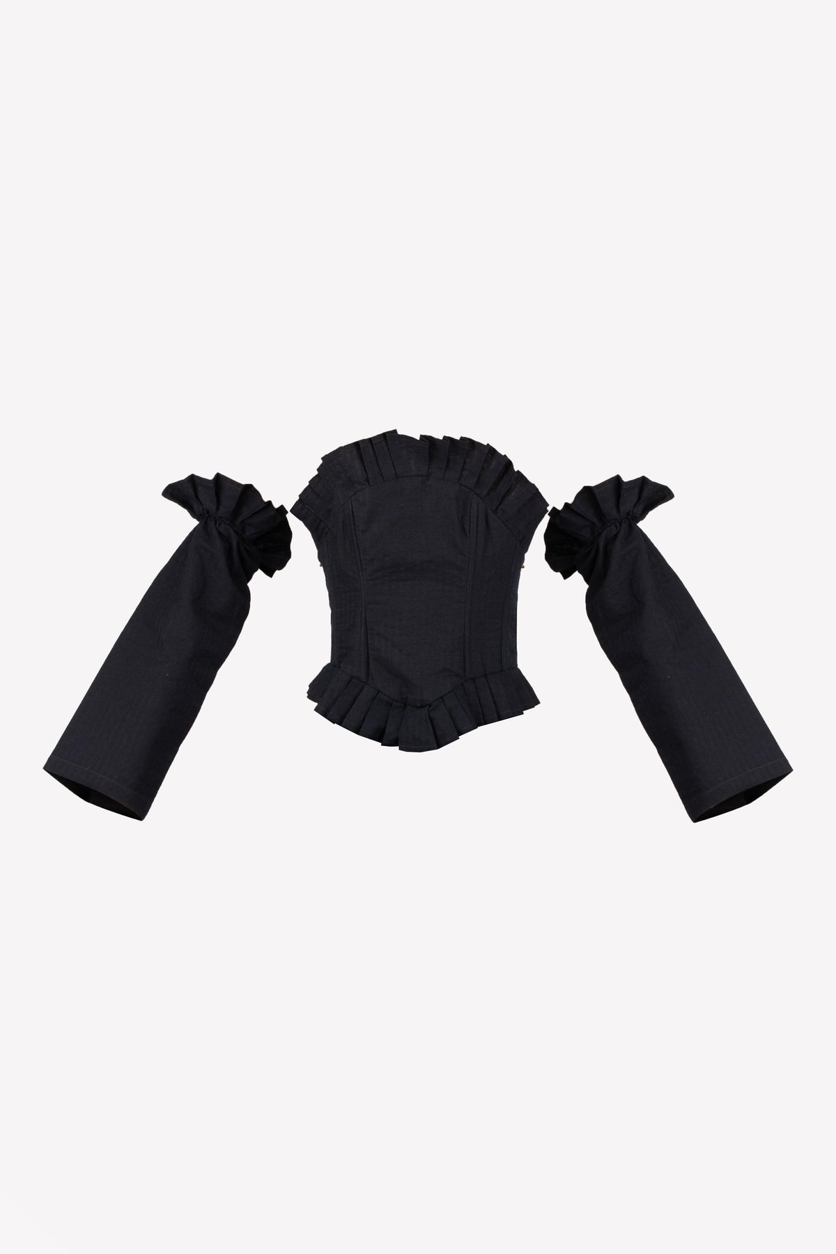 Charlotte detachable sleeve corset – product view