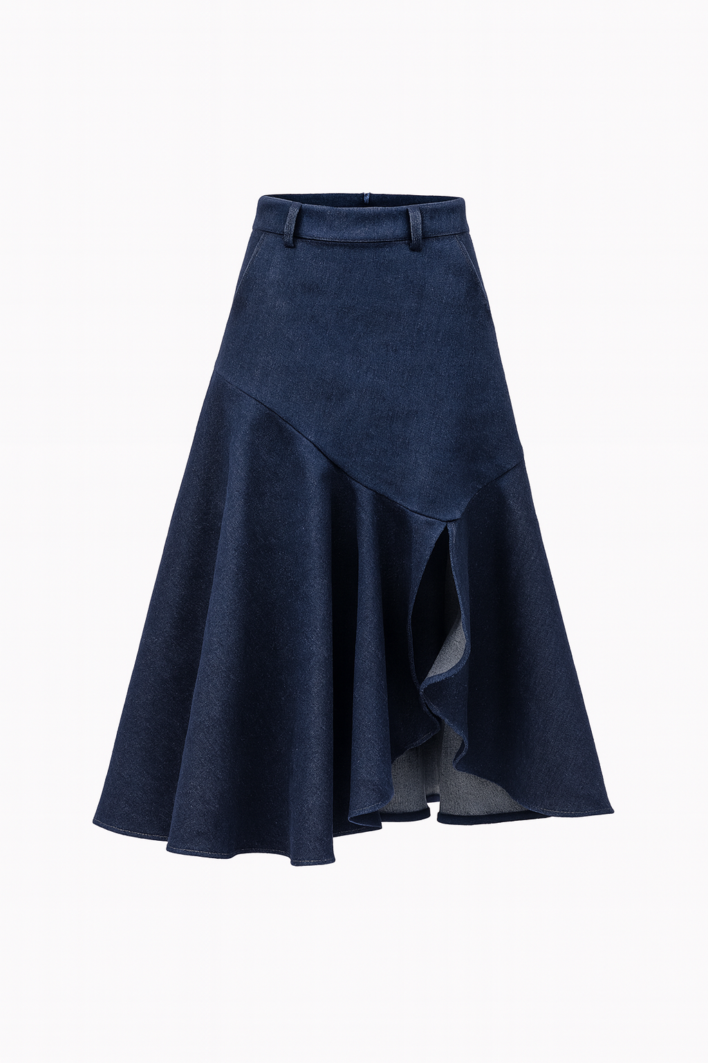 Jupe midi asymétrique 