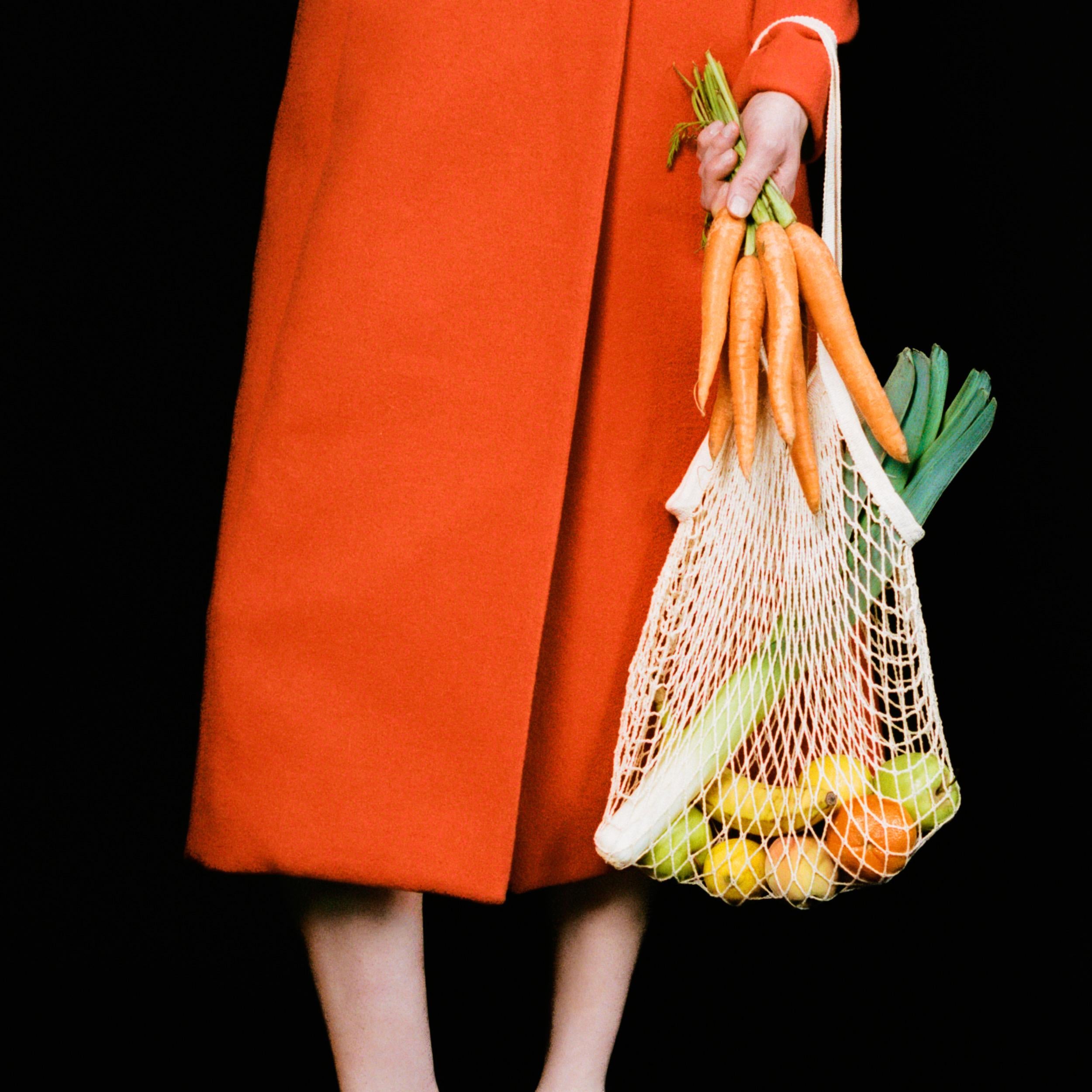 Manteau sablier Cari orange zoom