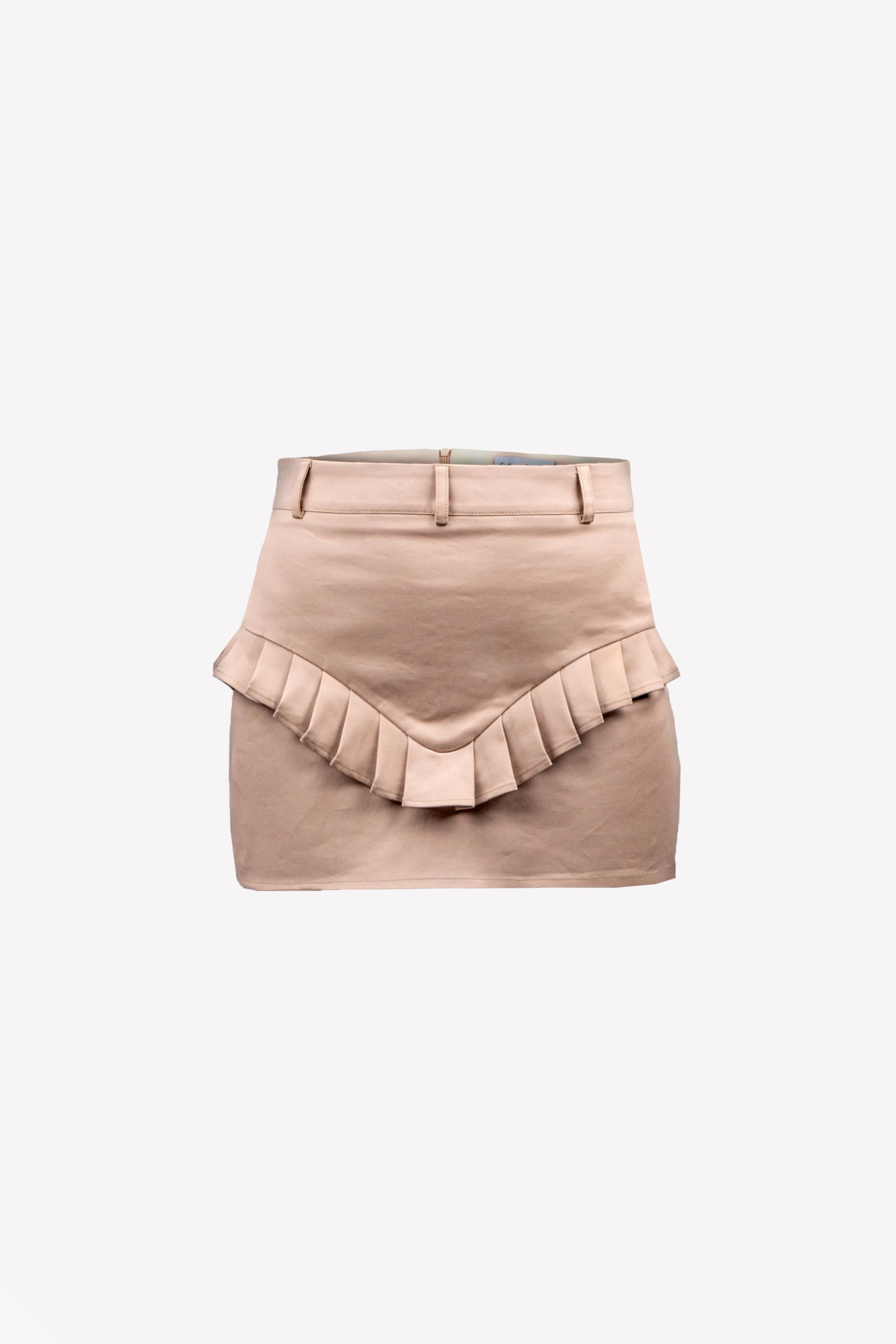 Mini jupe plissé culotte