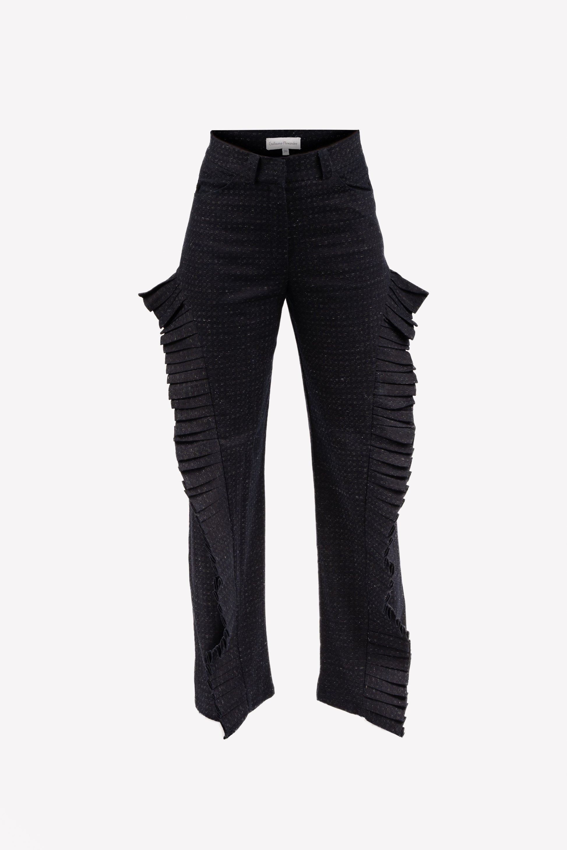 Pantalon plissés taille haute mannequin invisible