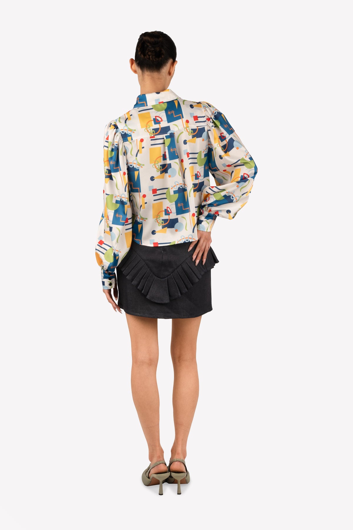 Angèle Kandinsky print shirt – worn, back view