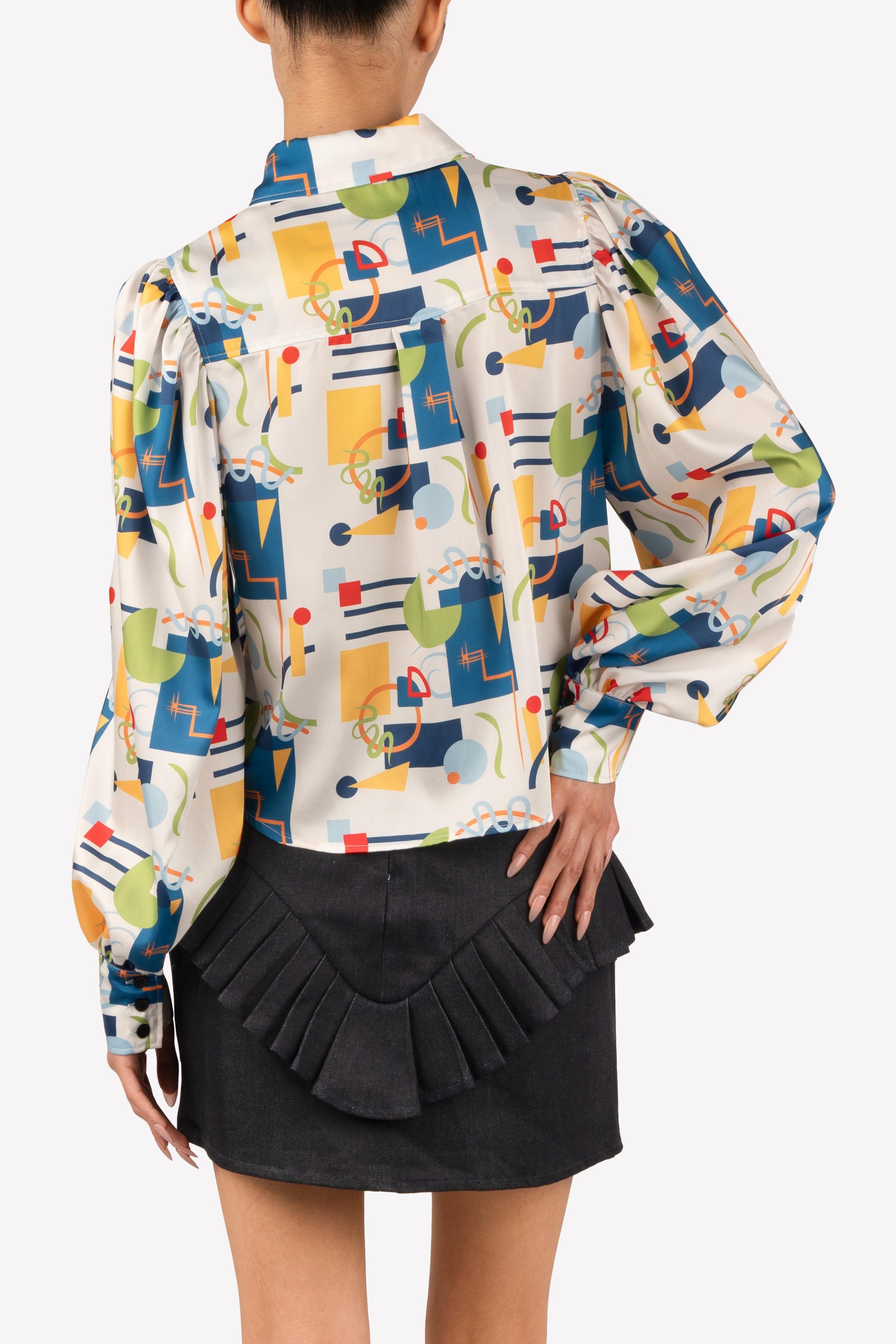 chemise kandinsky manches bouffantes zoom dos
