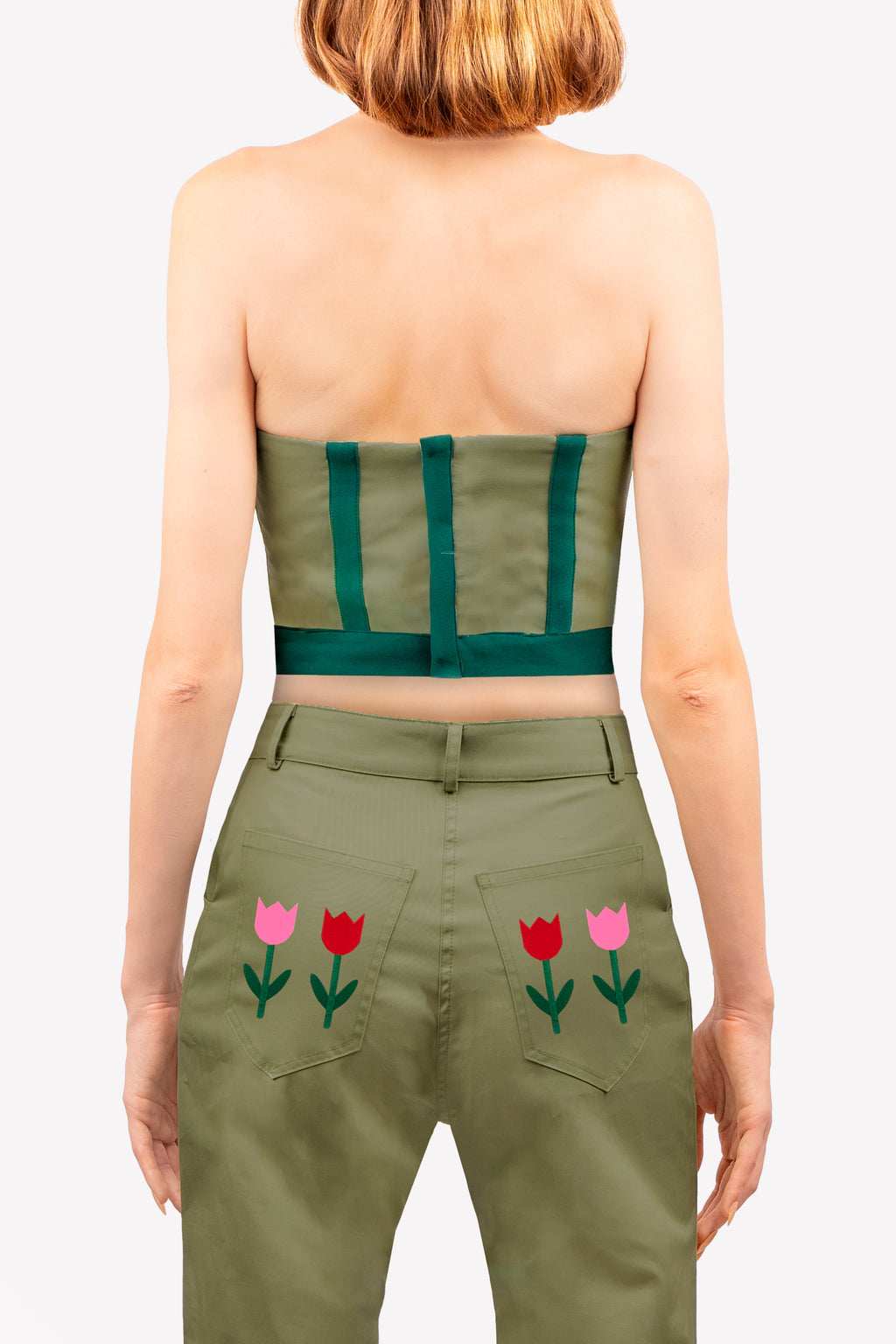 corset tulipes zoom dos