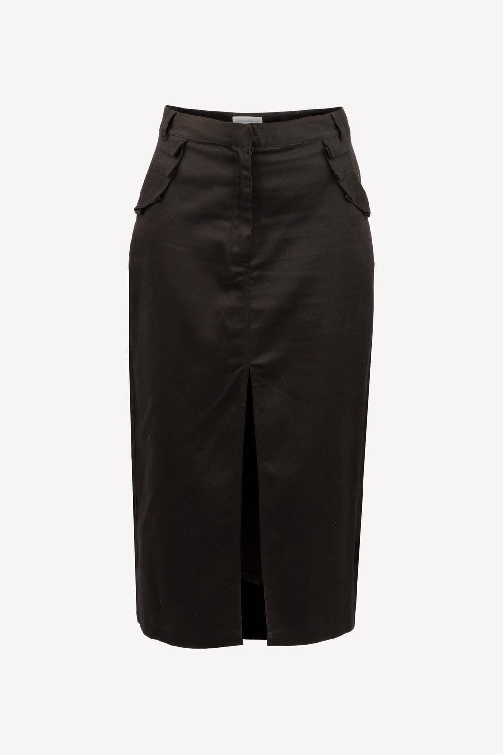 jupe midi taille haute noire mannequin invisible