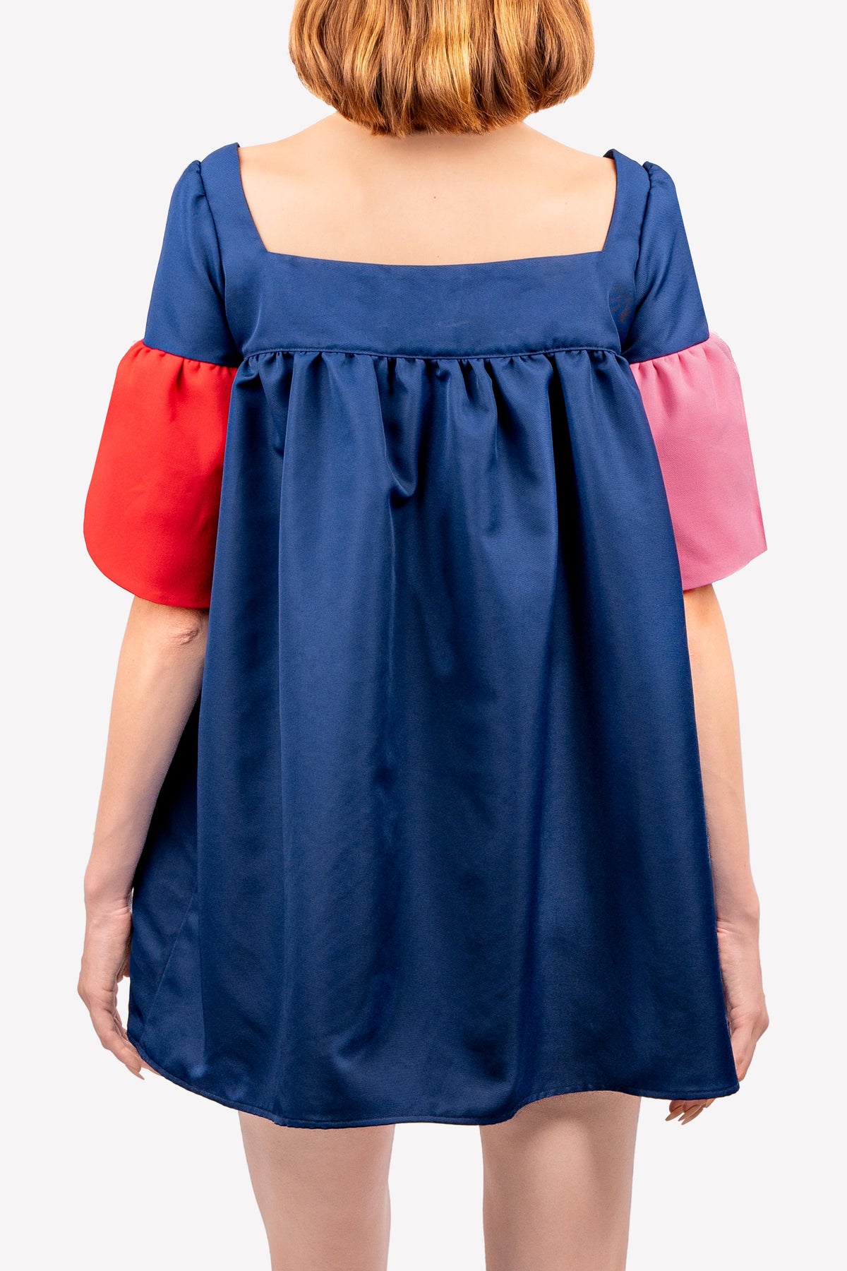 Emma tulip embroidered dress – close-up, back