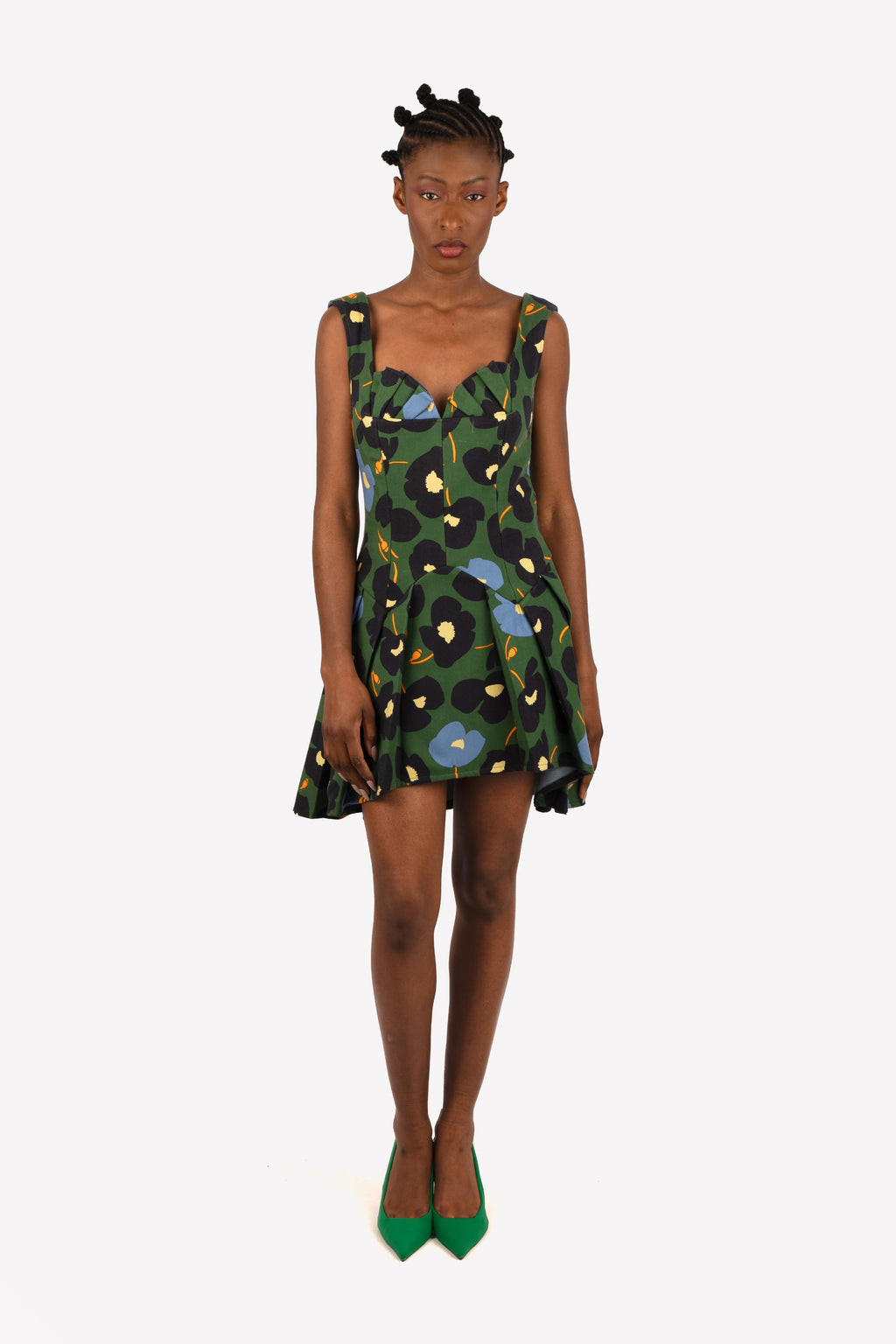 robe corset tissu kenzo devant