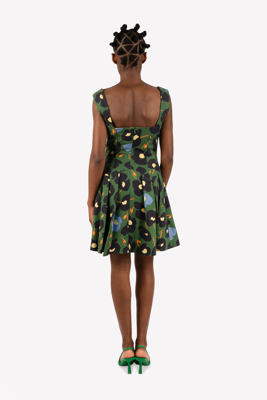 robe corset tissu kenzo dos