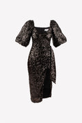 Rebecca black sequin midi dress – product view