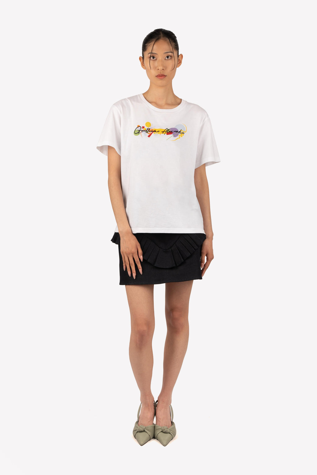 t-shirt kandinsky unisexe broderie serigraphie devant