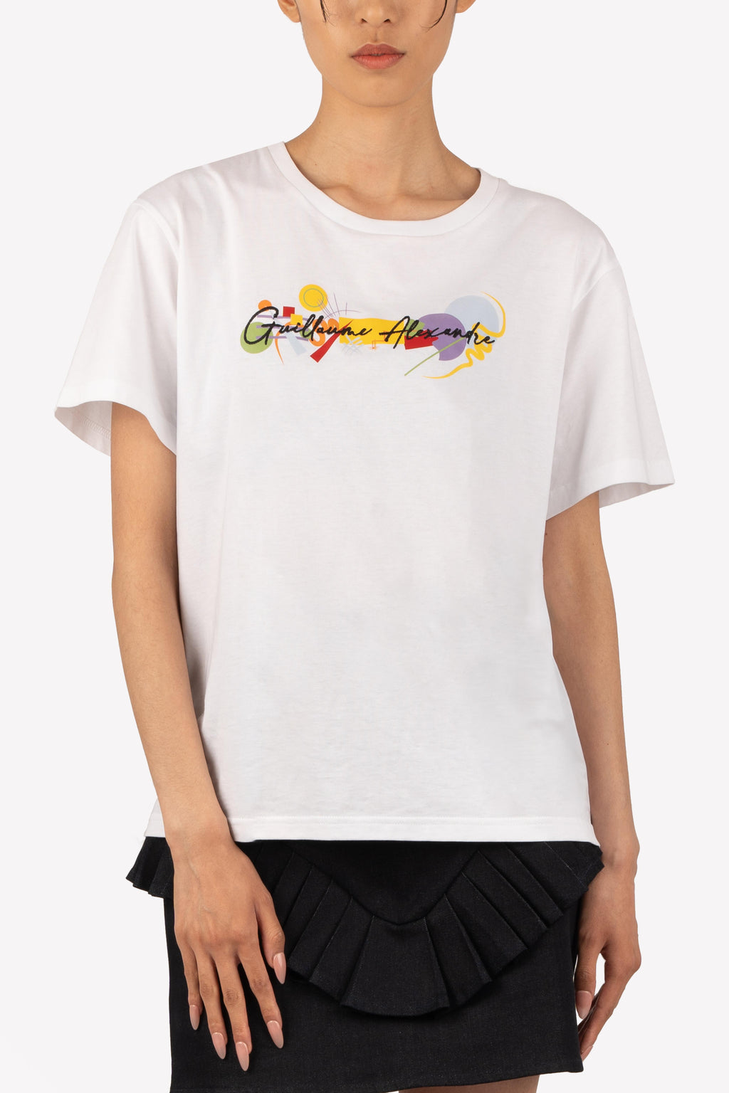 t-shirt kandinsky unisexe broderie serigraphie zoom devant