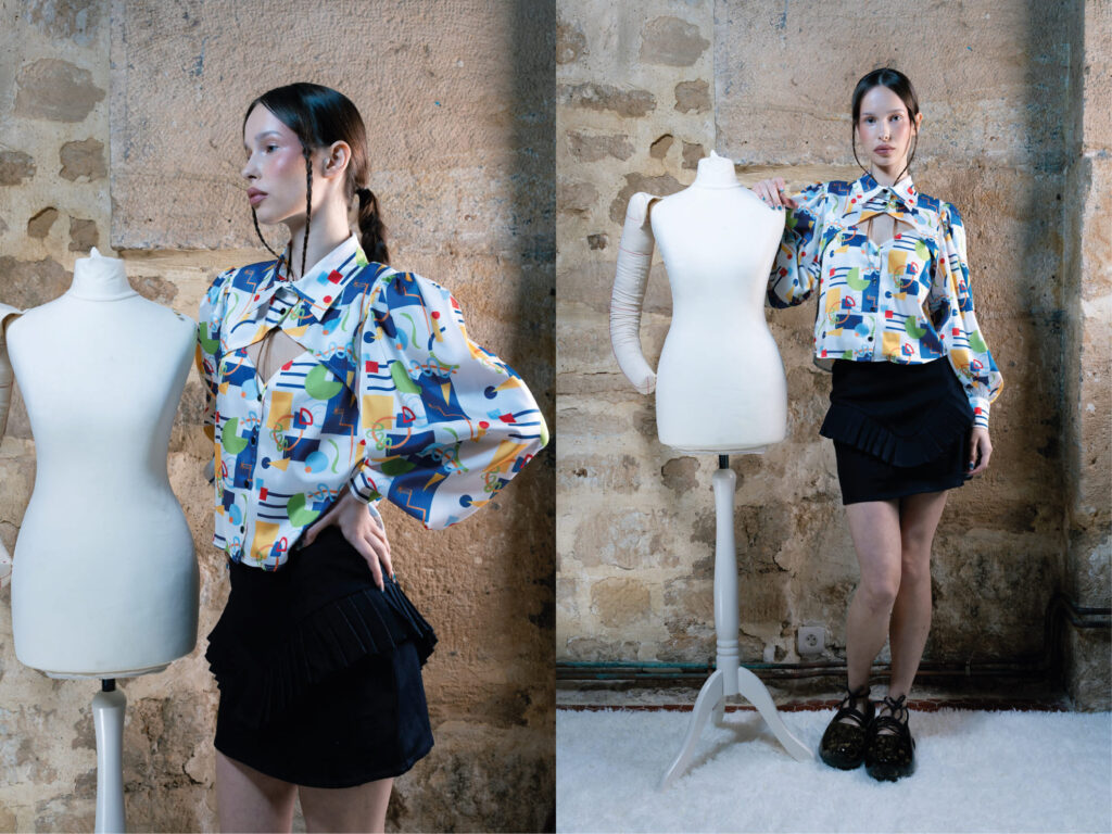 Chemise manches bouffantes